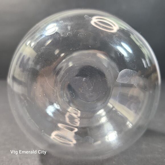 Vtg Clear Mini Vase Fluted Glass Top Opening With Wooden Geometric Base Set Of 2 - Picture 13 of 16